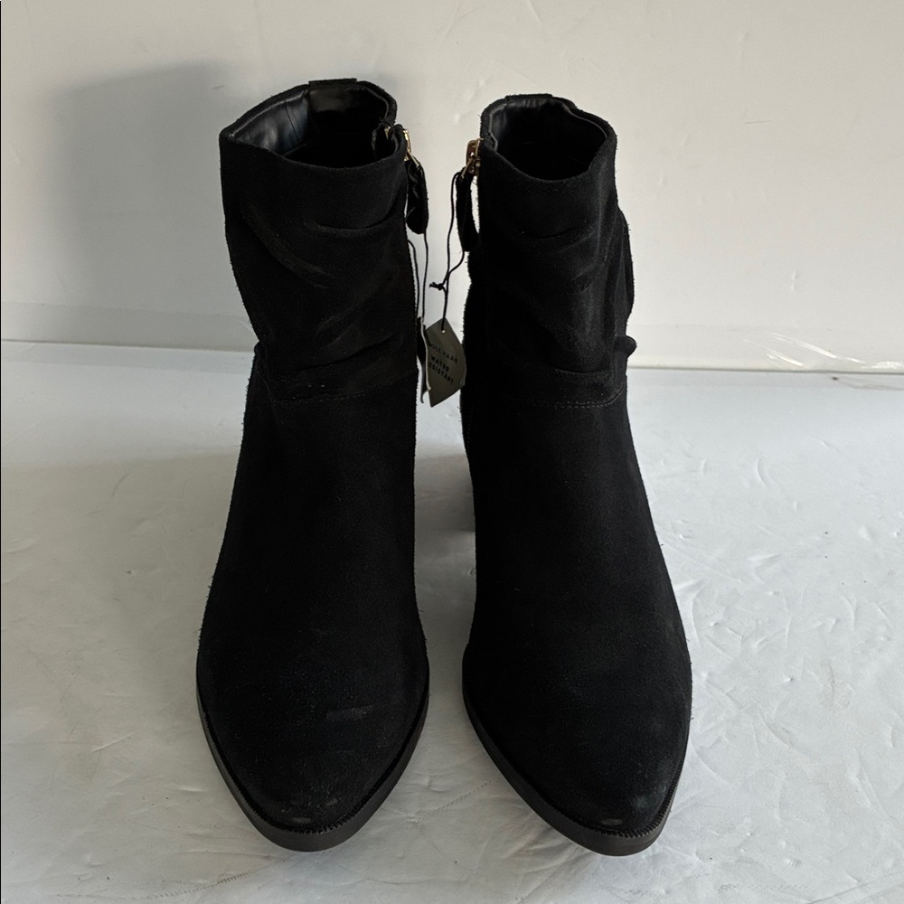 COLE HAAN Women's Maple Water Resistant Bootie Ankle Boot Black Suede Size 9 NWT - Picture 5 of 8